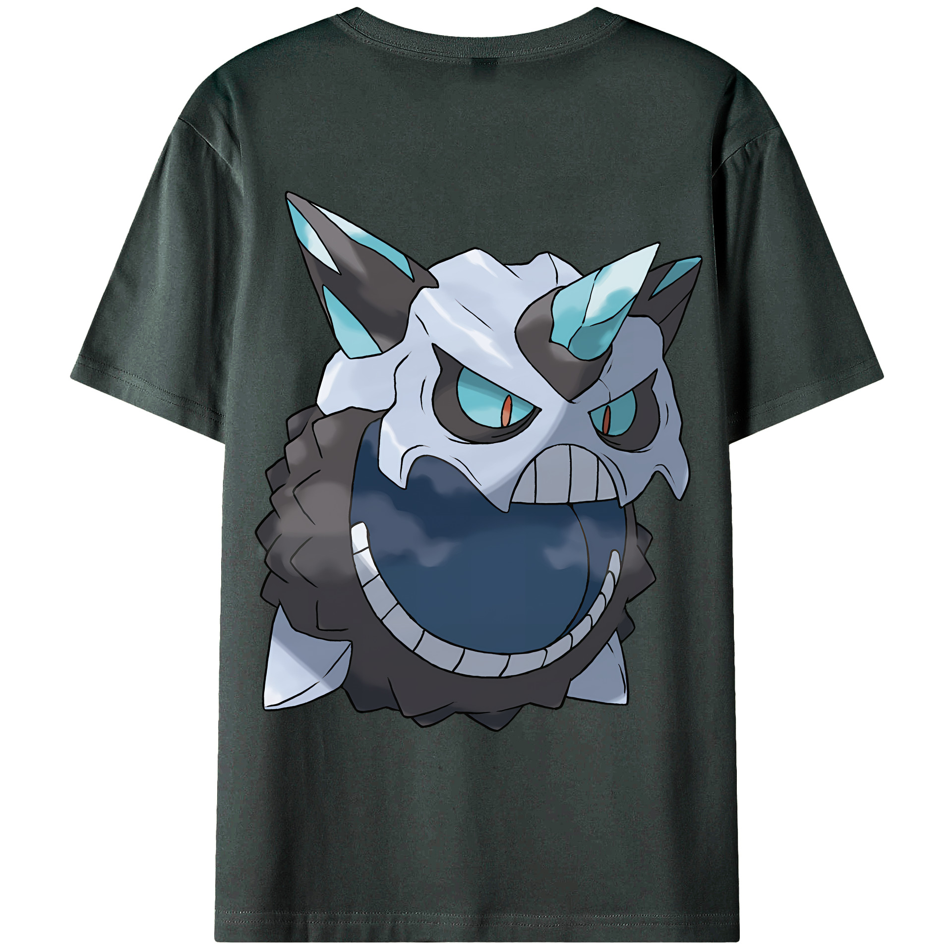 （画像用） ポケットモンスター Pokémon 綿100％ メンズ半袖Tシャツ（バックプリント） 通気性